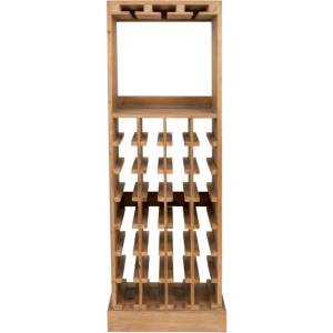 Dutchbone Кафяв шкаф за вино от масивна ела брой бутилки 28, 43, 5x118, 5 cm Claude - Dutchbone (4100025)