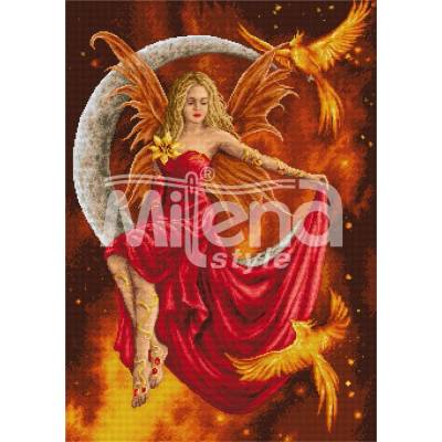 Milena Style Огнена фея - гоблен със схема конци Ariadna 1: 1