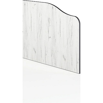 ИРИМ Горна табла за единично легло Сити 2038 дъб крафт бял