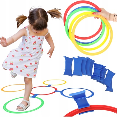 Farebné obruče na hru v triede 10 kolies a konektory