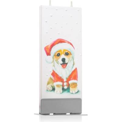 FLATYZ Holiday Santa Claus Dog свещ 6x15 см