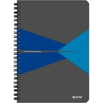 Leitz Тефтер със спирала LEITZ Office A/5 90 страници с картонена корица, син 44591035/44590035 (44591035/44590035)