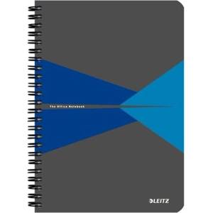Leitz Тефтер със спирала LEITZ Office A/5 90 страници с картонена корица, син 44591035/44590035 (44591035/44590035)