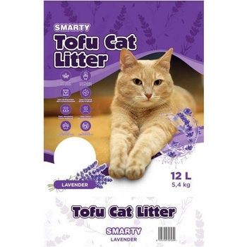 Smarty Tofu Cat Litter Lavender podstielka 12 l