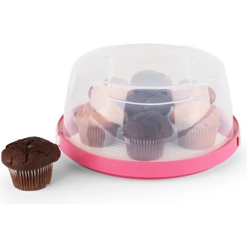 Klarstein PINK CASE кутия за кекс Ø26CM розова (BAK2-Pinkkäppchen-S) (BAK2-Pinkkäppchen-S)