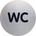 Durable Piktogram WC text