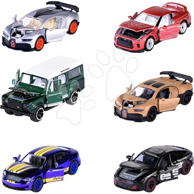 Majorette Autíčko se sběratelským boxem Deluxe Assortment kovové s gumovými kolečky 7,5 cm délka 6 různých druhů