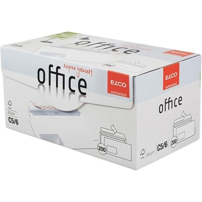 Obálky C6/5 (DL) ELCO Office Box / 200 kusů / okénko vlevo