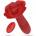Boss of Toys Crushious Romeo Intimate Rose Plug Red with Thrust & Remote Control, 14.2 cm