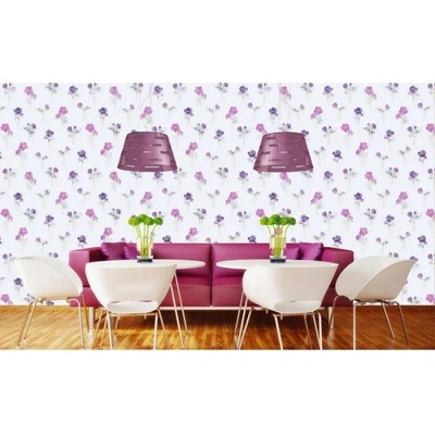DIMEX ART Луксозна флизелинова тапета розови цветя с листа