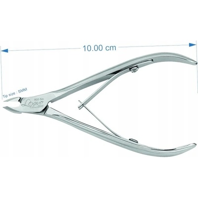 Lexwo kleště na kůži 10 cm, 5 mm typ R02-5 LESK