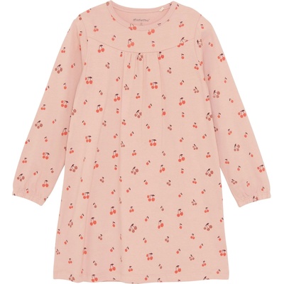 Minymo Детско ежедневно термо бельо Minymo Kid's Nightdress L/S AOP - Misty Rose - размер 134 (EU) (714-1649-0119)