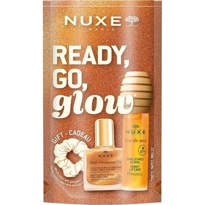 Nuxe eve de MielSada Ready Go Glow medová péče o rty 10 ml + Huile Prodigieuse Or 10 ml