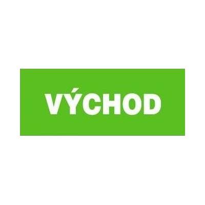 Východ - text bez symbolu, samolepka