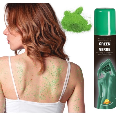 Fiestas Guirca párty sprej barva na tělo zelená 75 ml