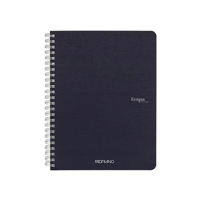 Fedrigoni Тетрадка Ecoqua, A4, картонена корица, със спирала, 70 листа, тъмносиня (19290204)