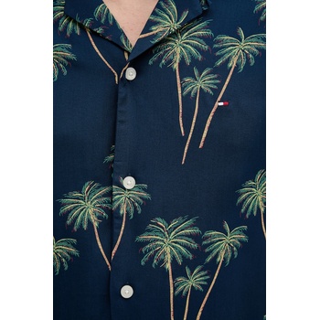 Tommy Hilfiger Риза Tommy Hilfiger в тъмносиньо със стандартна кройка с класическа яка MW0MW38580 (MW0MW38580)