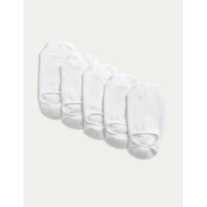 Marks & Spencer Къси чорапи Trainer Liners с технология Cool & Fresh, 5 чифта в опаковка Marks & Spencer бяло Marks & Spencer | Byal | МЪЖЕ | 39 1/2-41