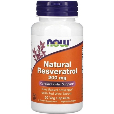 NOW Ресвератрол 200 мг | Natural Resveratrol | Now Foods
