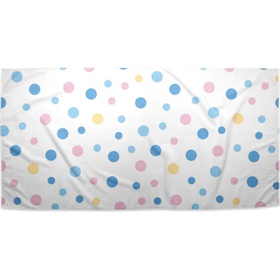 Sablio Uterák Farebné bodky na biele 50 x 100 cm