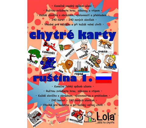 Chytré karty Ruština slovíčka 1