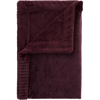 Catherine Lansfield Тъмнолилаво одеяло от микроплюш 150x200 cm Velvet and Faux Fur - Catherine Lansfield (DS/54492/W/150200/PLU)