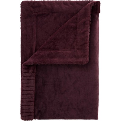Catherine Lansfield Тъмнолилаво одеяло от микроплюш 150x200 cm Velvet and Faux Fur - Catherine Lansfield (DS/54492/W/150200/PLU)