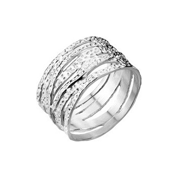 Šperky4U Ocelový prsten tepaný OPR1945