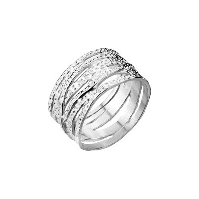 Šperky4U Ocelový prsten tepaný OPR1945