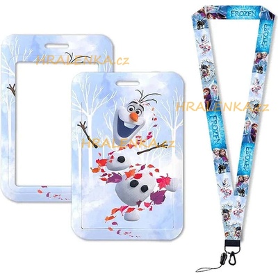 Šňůrka na krk 23655 s cedulkou Frozen Ledové království OLAF