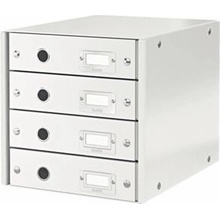 LEITZ Zásuvkový box "Click&Store", bílá, 4 zásuvky, laminovaný karton