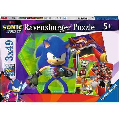 Ravensburger - Puzzle 3x49 Sonic Prime - 40 - 99 piese