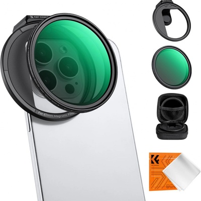 KF Concept svorka s 67mm magnetickým variabilním ND filtrem VND2-32 pro smartphony KF01.2674