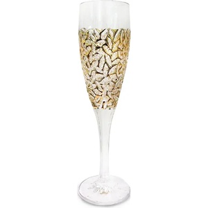 Bohemia 1845 Чаша за шампанско Bohemia 1845 Nicolette Golden Marble 180ml, 6 броя (1005766) - azo