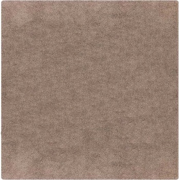 Антихлъзгащ shaggy килим Кафяво 120 x 120 cm
