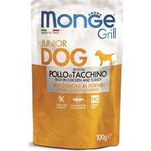 Monge Grill Dog Puppy & Junior kuřecí a krůtí 100 g