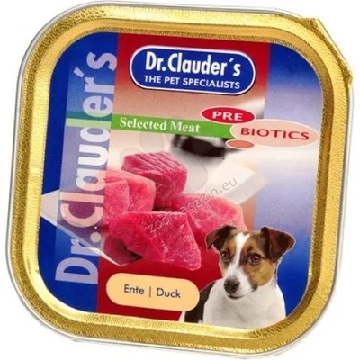 Dr.Clauder's Selected Meat Ente /Pre Biotics/ - консервирана храна с патешко месо за кучета, 6 броя х 100 гр