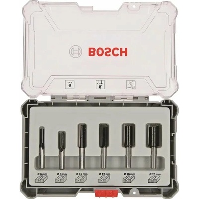 BOSCH Sada fréz, 6 ks, drážkovací frézy s 6mm vřetenem (2.607.017.465)