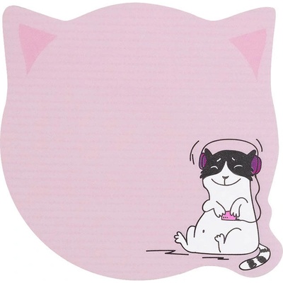 Kite Самоз. листчета Kite Cat music 70х70mm 50 л (1901283-K21-298-1)