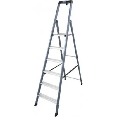 KRAUSE Алуминиева домакинска стълба KRAUSE SePro S 5+1/ 125 см (06124203)