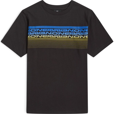 O'Neill Детска тениска O'Neill Kid's Logo Stripe T-Shirt - Black Out - размер 140 (EU) (704-6069-0113)