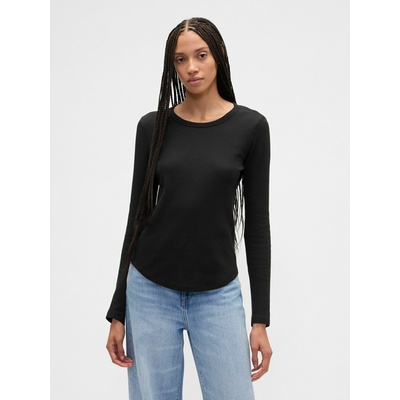 GAP Тениска с гофрирана шарка GAP GAP | Cheren | ЖЕНИ | S