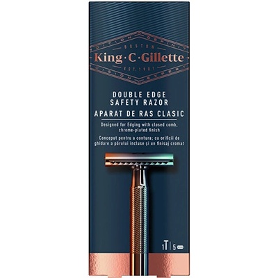 Gillette King Double Edge + 4 ks hlavic