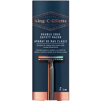 Gillette King Double Edge + 4 ks hlavic