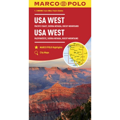 MARCO POLO Kontinentalkarte USA West 1:2 000 000