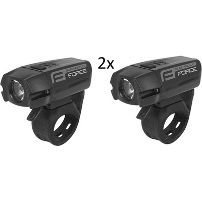 Force Bug 400 lm USB predné čierne 2 ks
