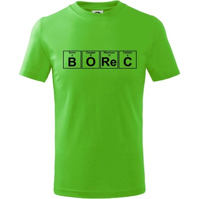 Borec Periodická tabuľka tričko detské Apple Green