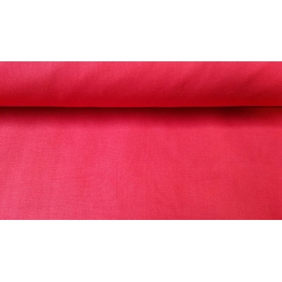 Bavlnená látka UNI červená šírka 150 cm