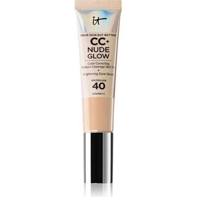 IT Cosmetics Your Skin But Better CC + Nude Glow make-up pre rozjasnenie pleti SPF40 Fair 32 ml
