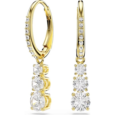 Swarovski Třpytivé pozlacené náušnice Stilla Attract 5723300
